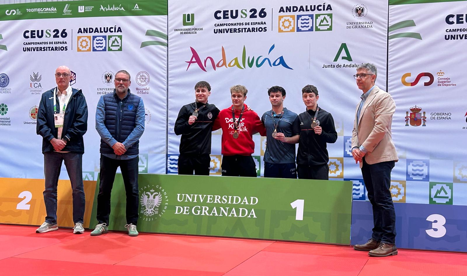Granada coronó a los nuevos campeones del judo universitario español