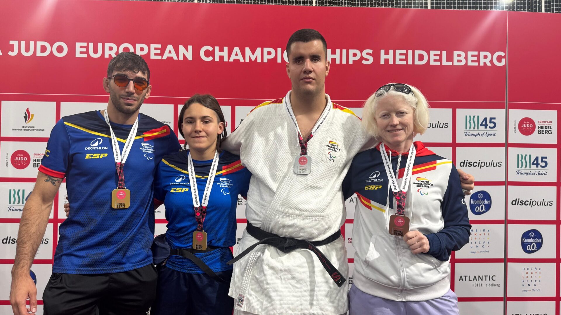 España brilla en Heidelberg: cuatro medallas en el Europeo de Judo Paralímpico